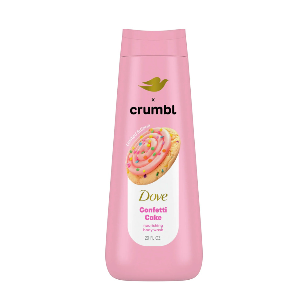 Dove Crumbl Moisturizing Liquid Body Wash Confetti Cake, 20 oz